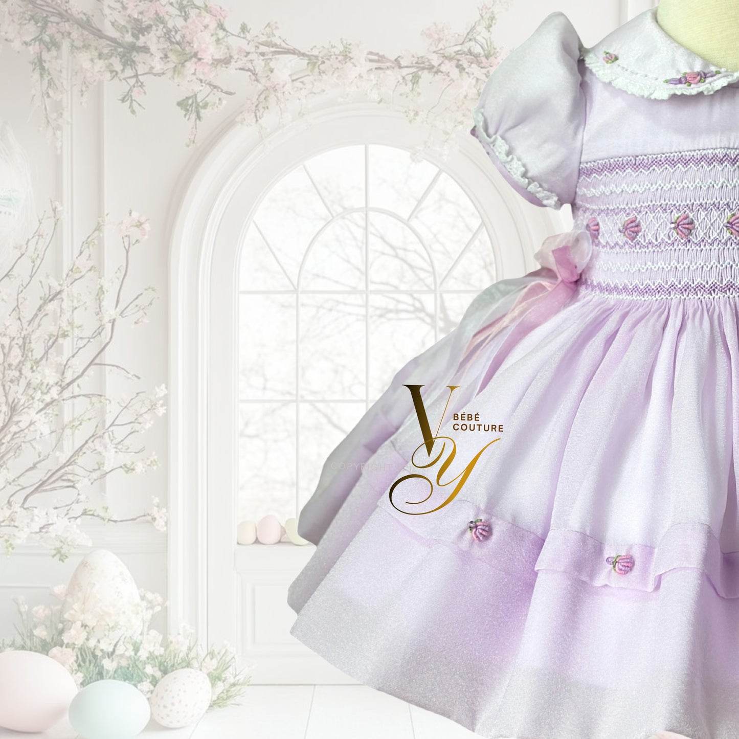 Lavina Silk Sparkle Organza Dress