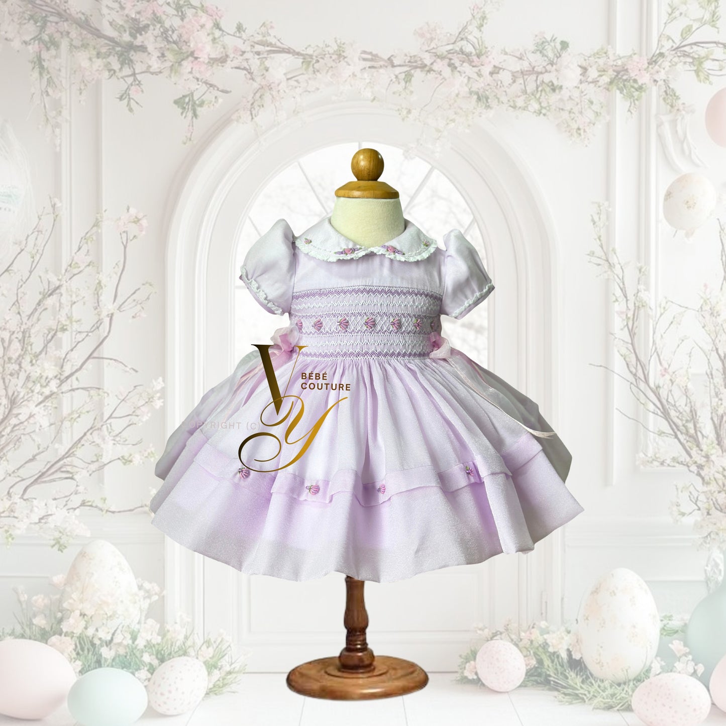 Lavina Silk Sparkle Organza Dress