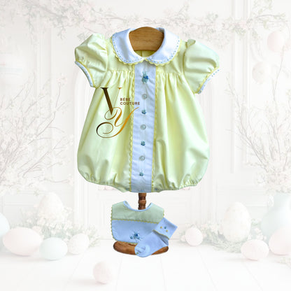 Primerose Easter Hand-embroidery Bodysuit