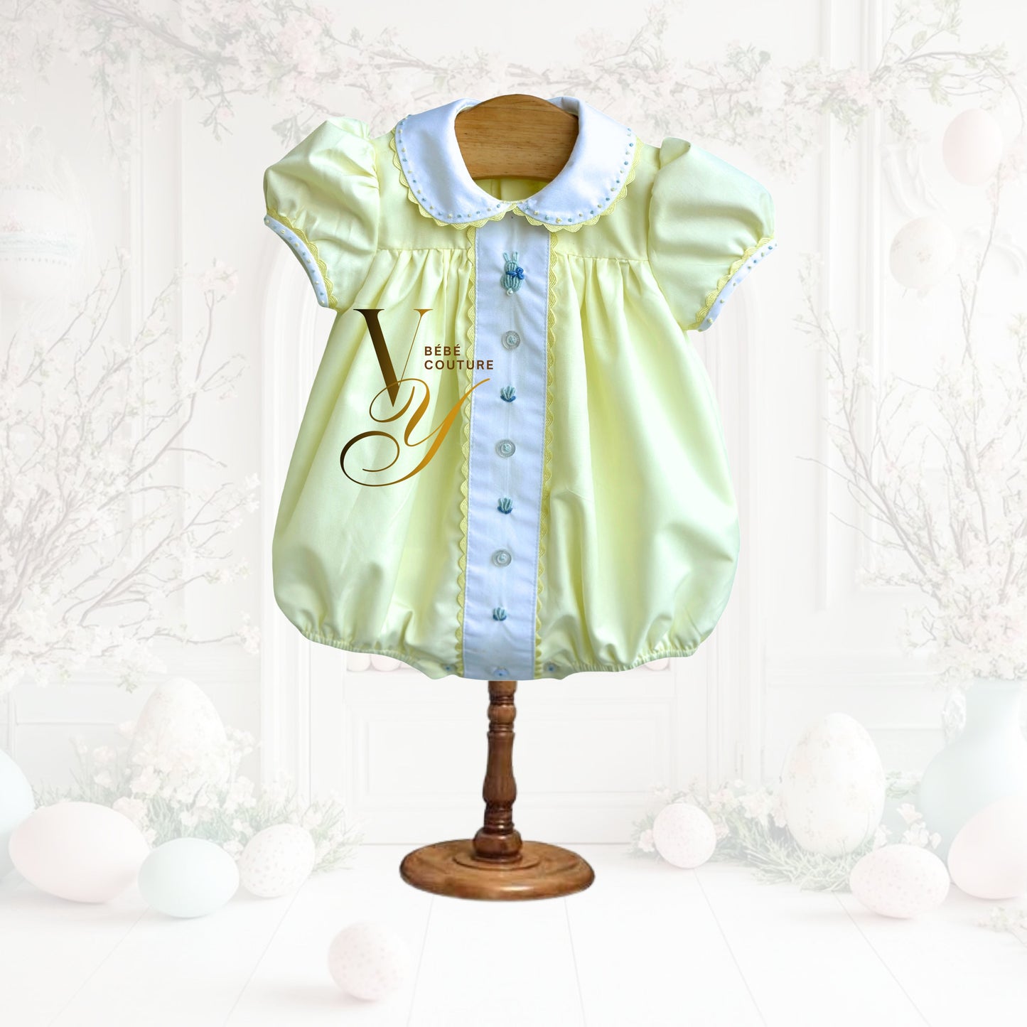 Primerose Easter Hand-embroidery Bodysuit